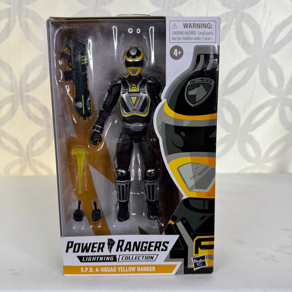 5 for $25| Power Rangers Lightning Collection S.P.D. A-Squad Figure Yellow - Picture 9 of 9